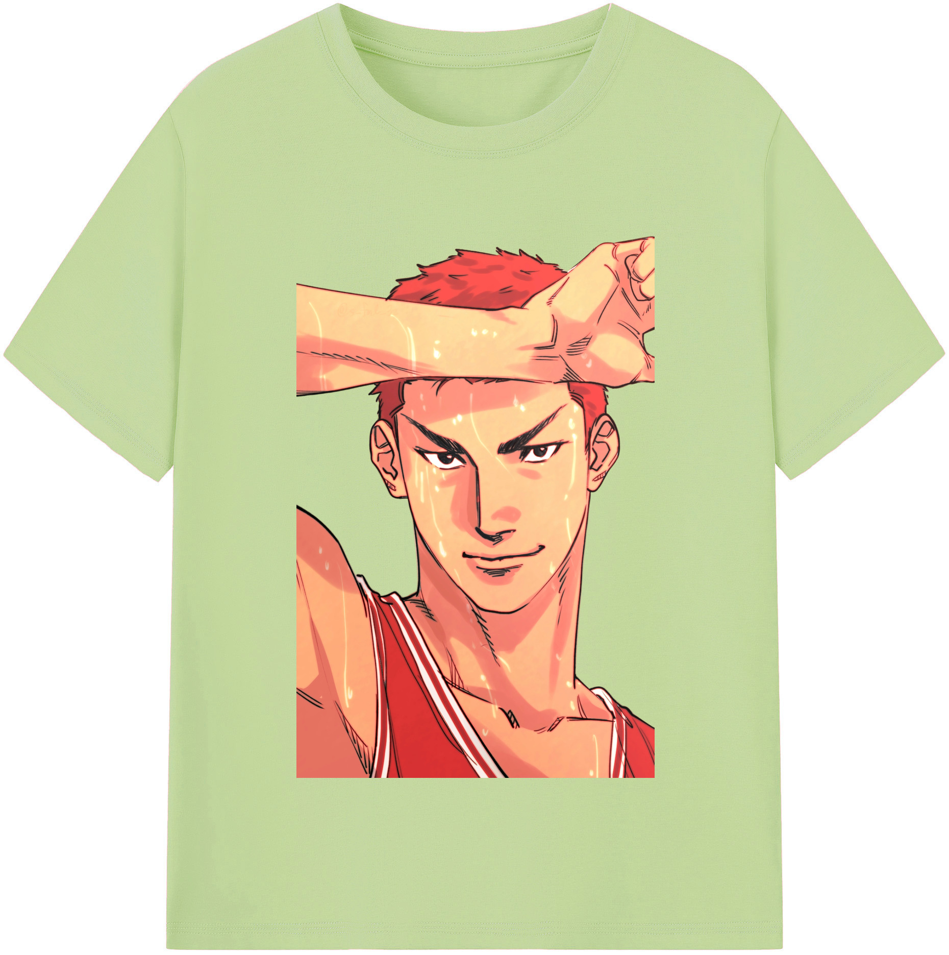 SLAM DUNK／スラムダンク 綿100％半袖Tシャツ（フロントプリント）